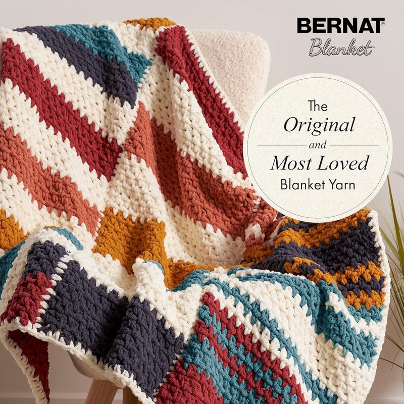 Bernat Blanket BB Twilight Yarn - 2 Pack of 300g/10.5 oz - 100% Polyester - #6 Super Bulky - 220 Yards - Knitting/Crochet - Image 2